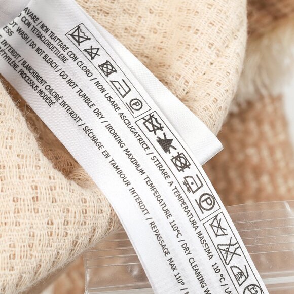 Twinset Taupe Cotton-Blend Tweed Frog-Fastener Jacket - Picture 12 of 14